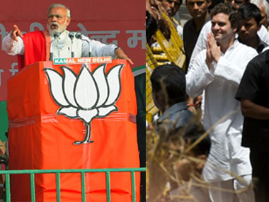 PM Narendra Modi and Congress vice president Rahul Gandhi. 