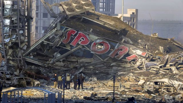 Deadly shelling reduces Ukraine's Retroville mall to rubble