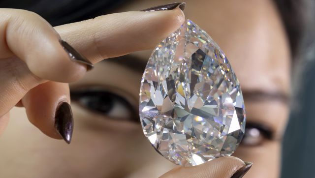 That's called bling! The biggest white diamond 'The Rock' sells for $21.75 million